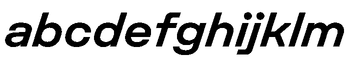 UniforaSemiexpanded SemiboldItalic FONT