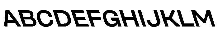 UniforaSemiexpanded SemiboldRetalic Instance Font UPPERCASE