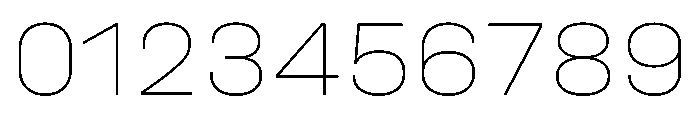 UniforaSemiexpanded Thin Instance Font OTHER CHARS