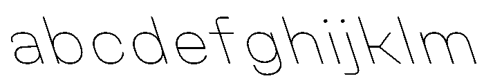UniforaSemiexpanded ThinRetalic Instance FONT