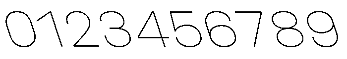 UniforaSemiexpanded ThinRetalic Font OTHER CHARS