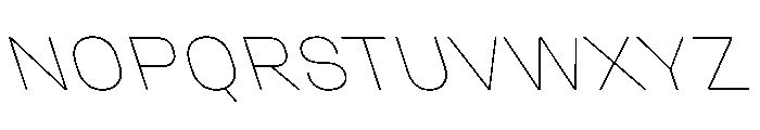 UniforaSemiexpanded ThinRetalic Font UPPERCASE