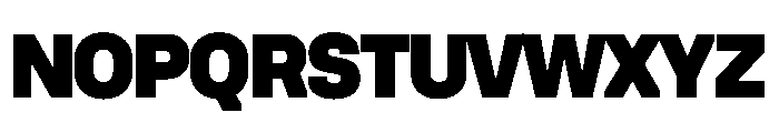 UniforaStandard Black Instance Font UPPERCASE