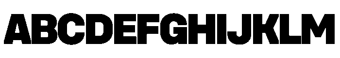 UniforaStandard Black Font UPPERCASE