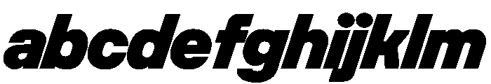 UniforaStandard BlackItalic Instance FONT