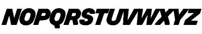 UniforaStandard BlackItalic Font UPPERCASE