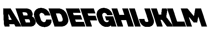 UniforaStandard BlackRetalic Instance Font UPPERCASE