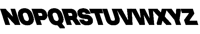 UniforaStandard BlackRetalic Instance Font UPPERCASE