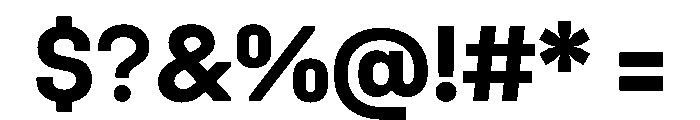 UniforaStandard Bold Instance Font OTHER CHARS