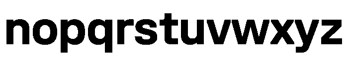 UniforaStandard Bold Instance Font LOWERCASE