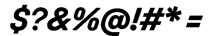 UniforaStandard BoldItalic Instance Font OTHER CHARS