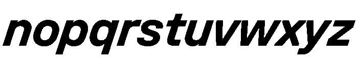 UniforaStandard BoldItalic Instance Font LOWERCASE