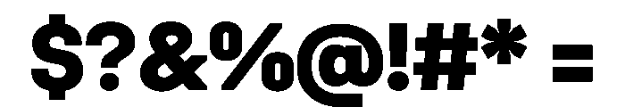 UniforaStandard Extrabold Instance Font OTHER CHARS