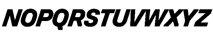 UniforaStandard ExtraboldItalic Font UPPERCASE