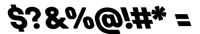 UniforaStandard ExtraboldRetalic Instance Font OTHER CHARS