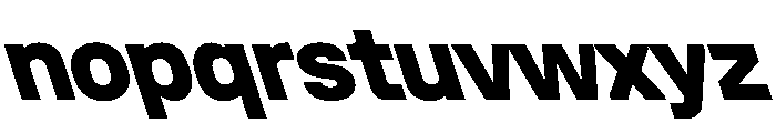 UniforaStandard ExtraboldRetalic Instance Font LOWERCASE