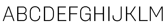 UniforaStandard Extralight Instance Font UPPERCASE
