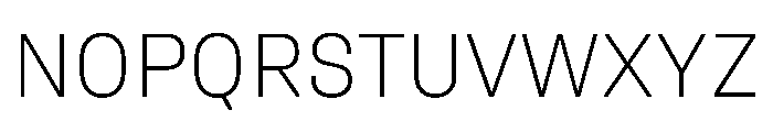 UniforaStandard Extralight Instance Font UPPERCASE