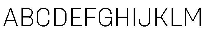 UniforaStandard Extralight Font UPPERCASE
