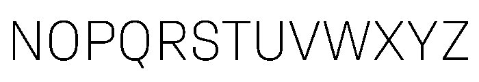 UniforaStandard Extralight Font UPPERCASE