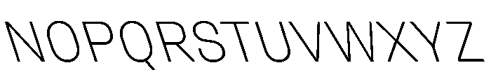 UniforaStandard ExtralightRetalic Instance Font UPPERCASE