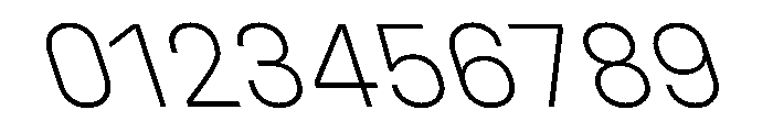 UniforaStandard ExtralightRetalic Font OTHER CHARS