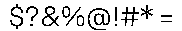 UniforaStandard Light Instance Font OTHER CHARS