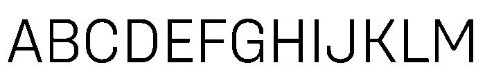 UniforaStandard Light Instance Font UPPERCASE