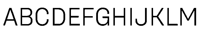 UniforaStandard Light Font UPPERCASE