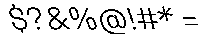 UniforaStandard LightRetalic Instance Font OTHER CHARS