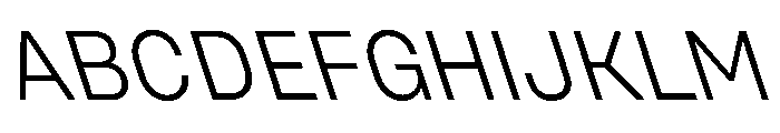 UniforaStandard LightRetalic Instance Font UPPERCASE