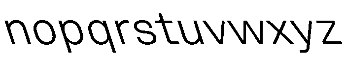 UniforaStandard LightRetalic Instance Font LOWERCASE