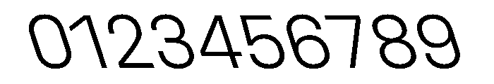 UniforaStandard LightRetalic Font OTHER CHARS