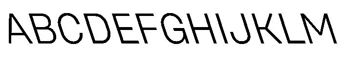 UniforaStandard LightRetalic Font UPPERCASE