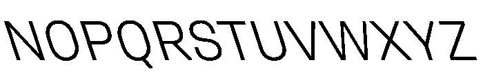 UniforaStandard LightRetalic Font UPPERCASE