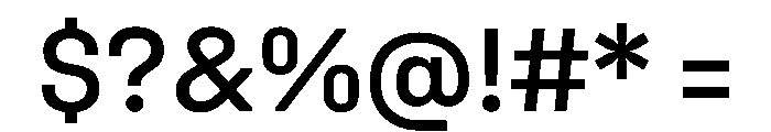 UniforaStandard Medium Instance Font OTHER CHARS