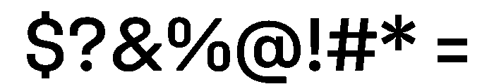 UniforaStandard Medium Font OTHER CHARS