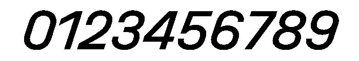 UniforaStandard MediumItalic Instance Font OTHER CHARS
