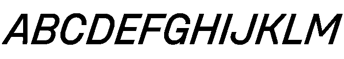 UniforaStandard MediumItalic Instance Font UPPERCASE
