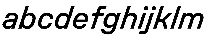 UniforaStandard MediumItalic Instance FONT