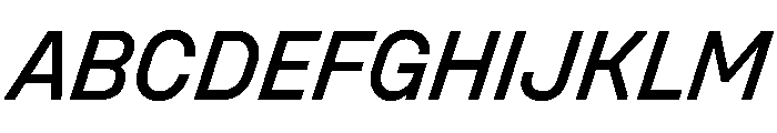 UniforaStandard MediumItalic Font UPPERCASE
