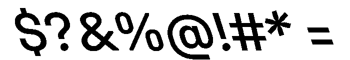 UniforaStandard MediumRetalic Instance Font OTHER CHARS