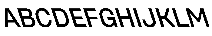 UniforaStandard MediumRetalic Instance Font UPPERCASE