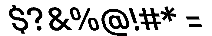 UniforaStandard MediumRetalic Font OTHER CHARS