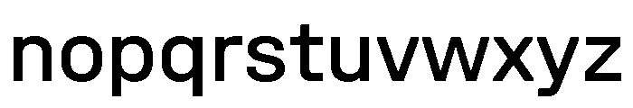 UniforaStandard Medium Font LOWERCASE