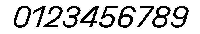 UniforaStandard RegularItalic Font OTHER CHARS
