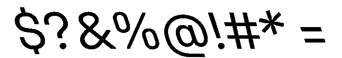 UniforaStandard RegularRetalic Instance Font OTHER CHARS