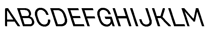 UniforaStandard RegularRetalic Instance Font UPPERCASE
