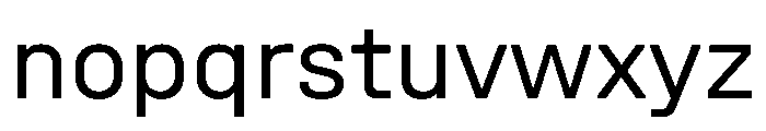 UniforaStandard Regular Font LOWERCASE
