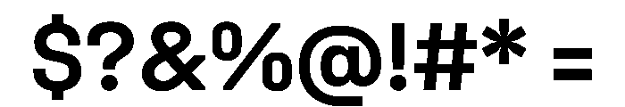 UniforaStandard Semibold Font OTHER CHARS